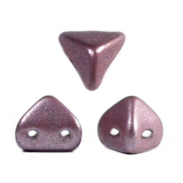 Super Kheops® par Puca® 2lyukú gyöngy - 6mm - matte metallic plum
