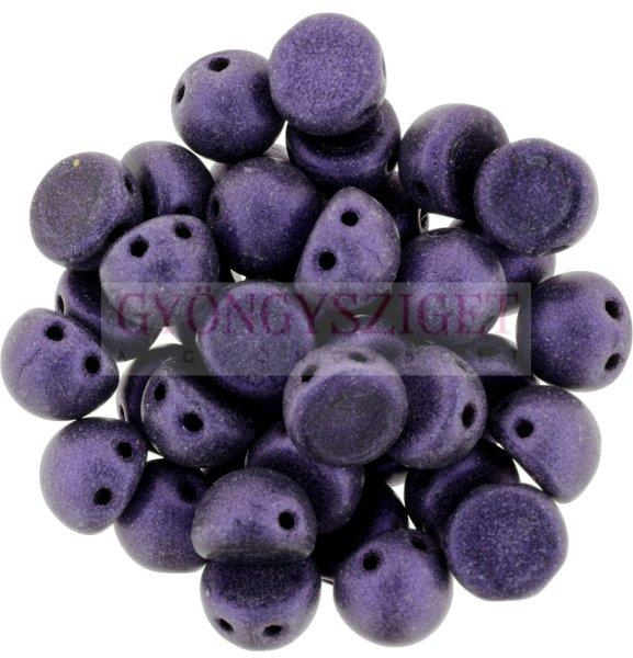 Czech Mates kétlyukú kaboson - Matte Metallic Purple - 7mm