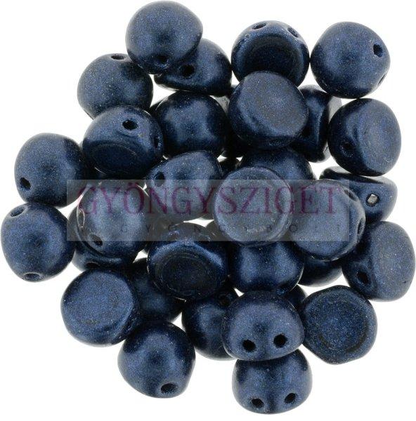 Czech Mates kétlyukú kaboson - Matte Metallic Dark Blue - 7mm