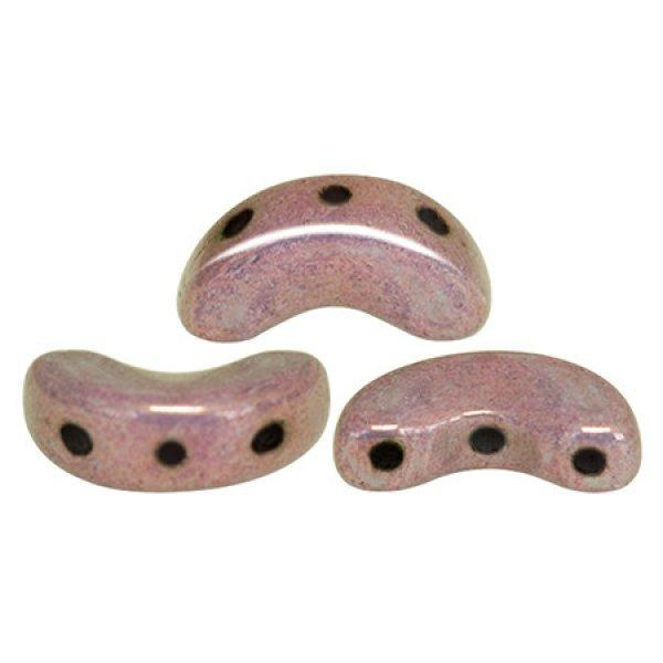 Arcos® par Puca®gyöngy gyöngy - white pink gold luster - 5x10 mm