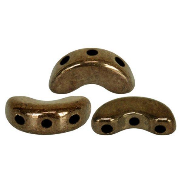 Arcos® par Puca®gyöngy - golden bronz - 5x10 mm