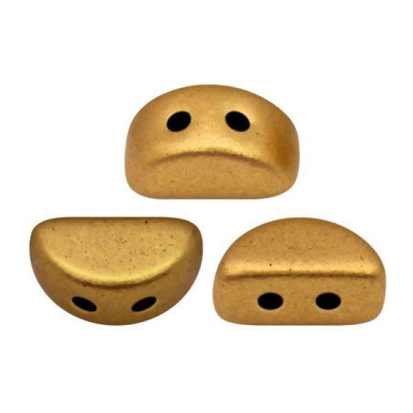 Kos® par Puca®gyöngy - brass gold -3x6mm