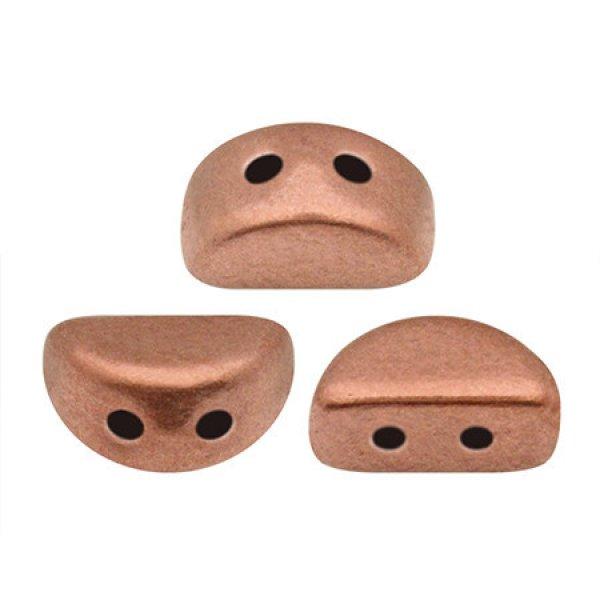 Kos® par Puca®gyöngy - Matte Copper -3x6mm