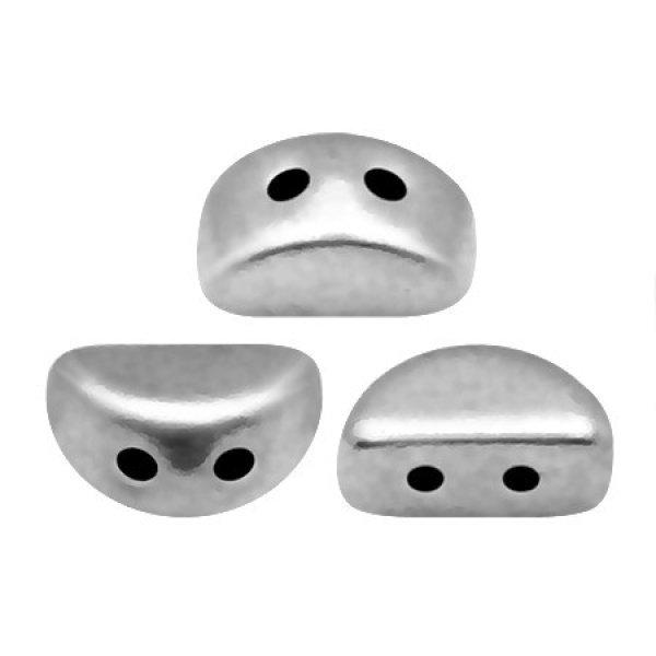 Kos® par Puca®gyöngy - silver -3x6mm