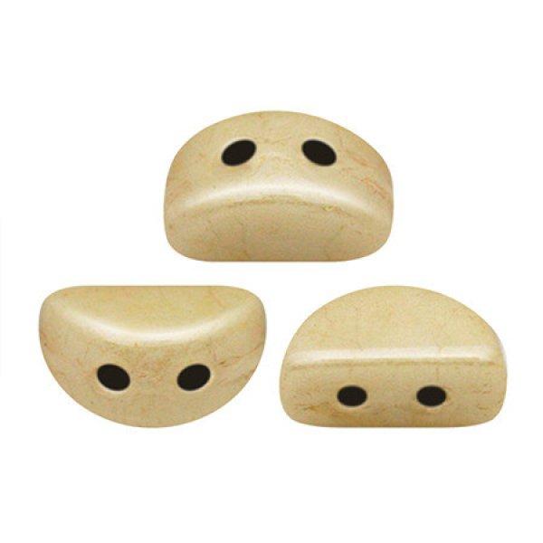 Kos® par Puca®gyöngy -Ivory -3x6mm