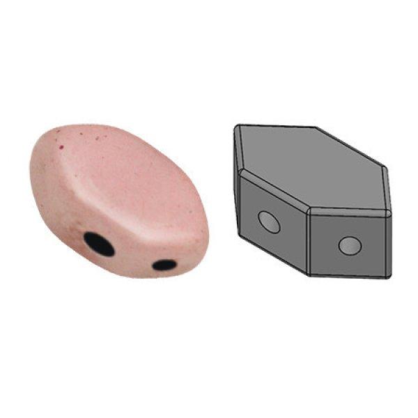 Paros® par Puca®gyöngy - Pink Marble -7x4mm