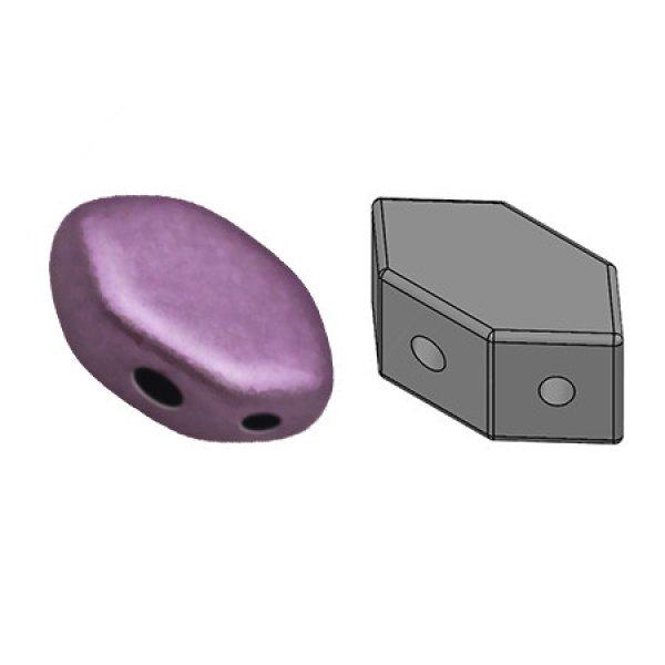 Paros par Pucagyöngy - Matte Metallic Plum -7x4mm
