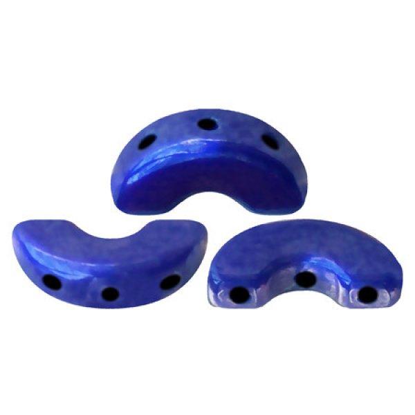 Arcos® par Puca®gyöngy - Opaque Sapphire Luster - 5x10 mm