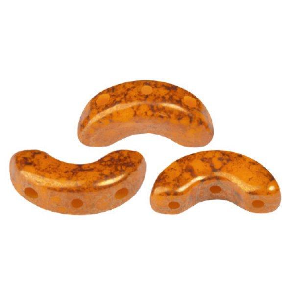 Arcos® par Puca®gyöngy - Frost Tangerine Bronze - 5x10 mm