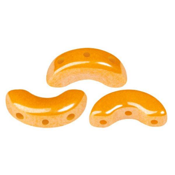 Arcos® par Puca®gyöngy - Frost Tangerine Luster - 5x10 mm