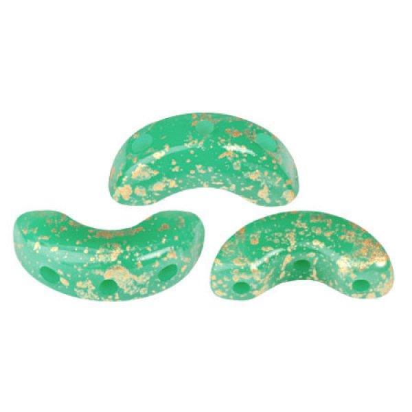 Arcos® par Puca®gyöngy - Frost Jade Splash - 5x10 mm