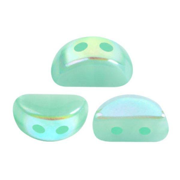 Kos® par Puca®gyöngy - Green Aqua Opal AB - 3x6mm