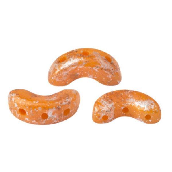 Arcos® par Puca®gyöngy - Orange Opal Tweedy - 5x10 mm