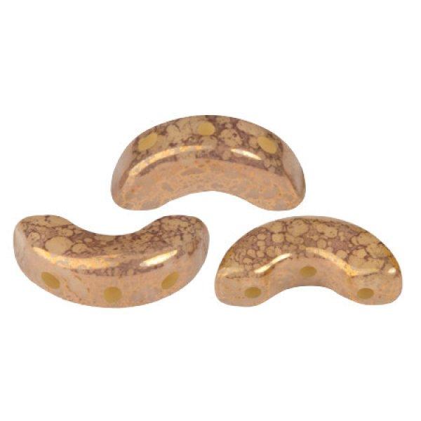 Arcos® par Puca®gyöngy - Frost Camel Bronze - 5x10 mm