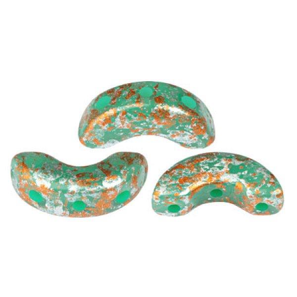 Arcos® par Puca®gyöngy - Frost Jade Tweedy - 5x10 mm