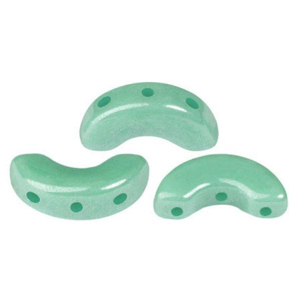 Arcos® par Puca®gyöngy - Frost Jade Luster - 5x10 mm