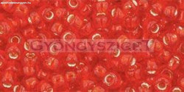 Toho kásagyöngy - 25b - ezüst közepű világos siam - 8/0