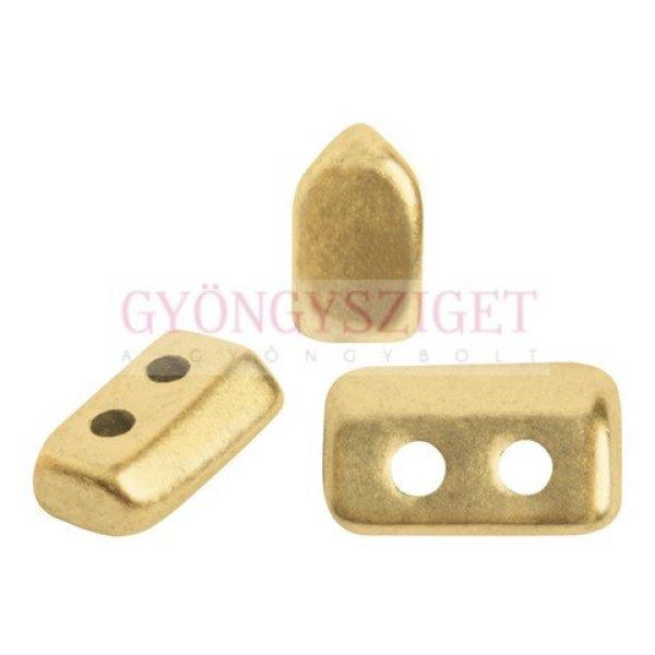 Piros® par Puca®gyöngy - Light Gold Mat - 2x5 mm