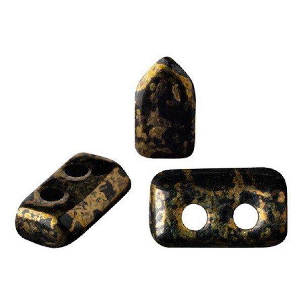 Piros® par Puca®gyöngy - Jet Bronze - 2x5 mm