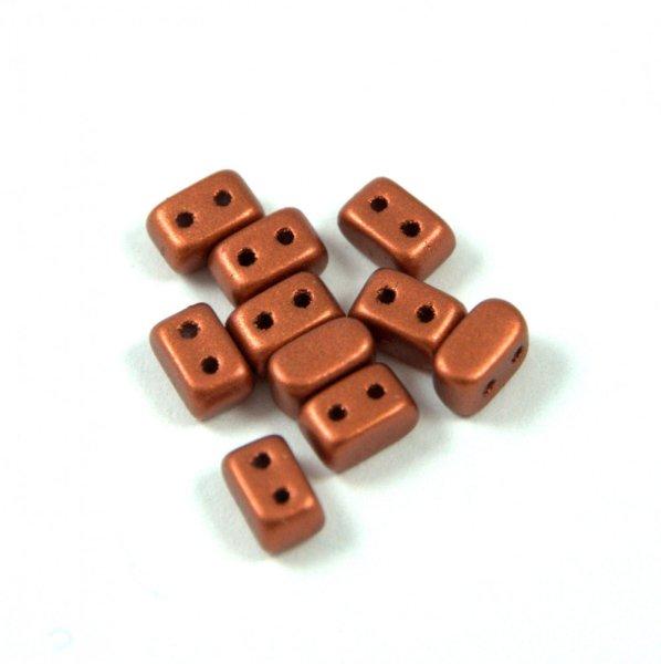 Ios® par Puca®gyöngy - matt rust - 5.5x2.5 mm