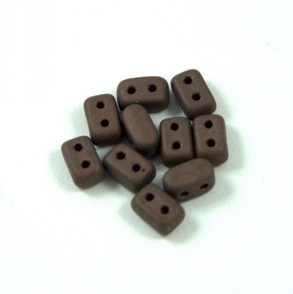 Ios® par Puca®gyöngy - matt bronze - 5.5x2.5 mm