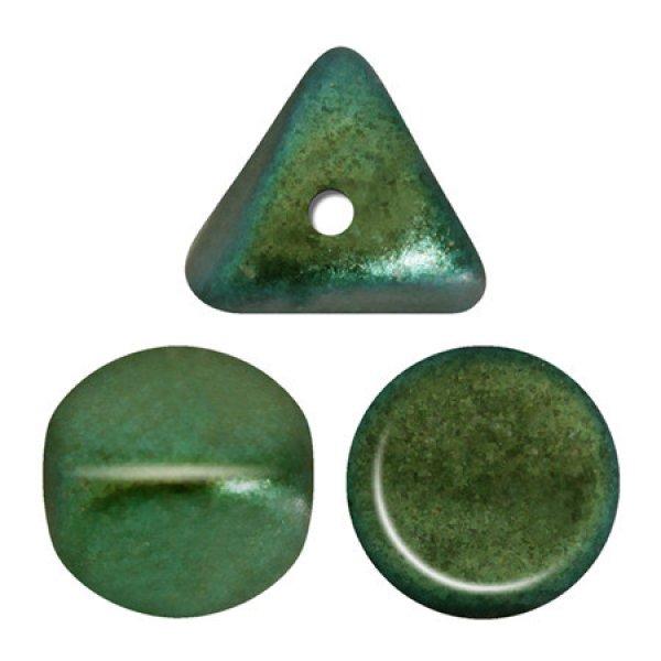 Ilos® par Puca®gyöngy - Metallic Mat Green Turquoise - 5x5 mm