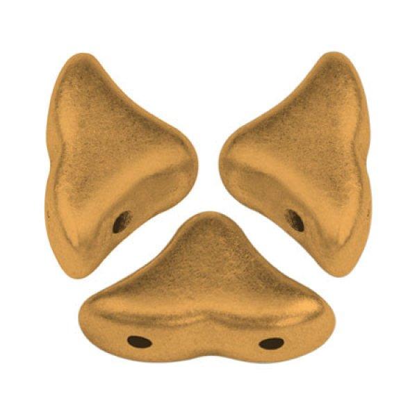 Hélios® par Puca®gyöngy - Bronze Gold Mat - 6x10 mm
