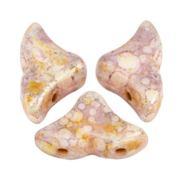 Hélios® par Puca®gyöngy - Opaque Mix Rose Gold Ceramic Look - 6x10 mm