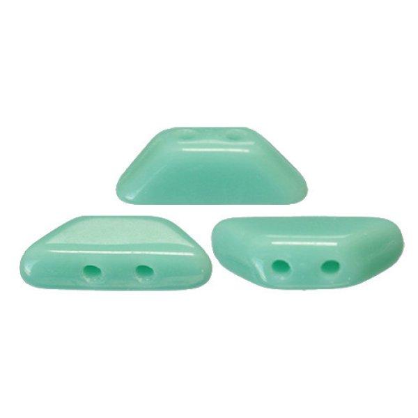 Tinos® par Puca®gyöngy - turquoise green - 4x10 mm