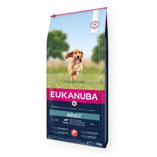 Eukanuba Adult Small&Medium Salmon&Barley kutyatáp 12kg