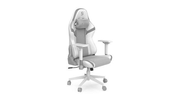 SPC Gear SX500 Onyx White Gamer szék - Fehér/Ezüst/Világosszürke