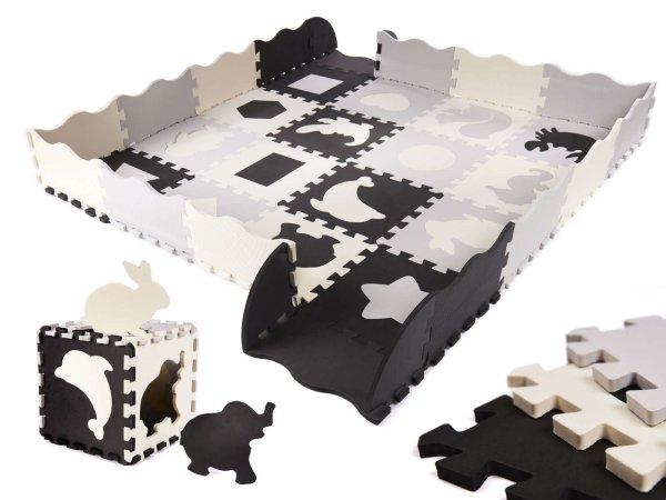 Habszivacs puzzle szőnyeg / játszószőnyeg gyerekeknek 36el.
fekete-szürke-zöld-zöld