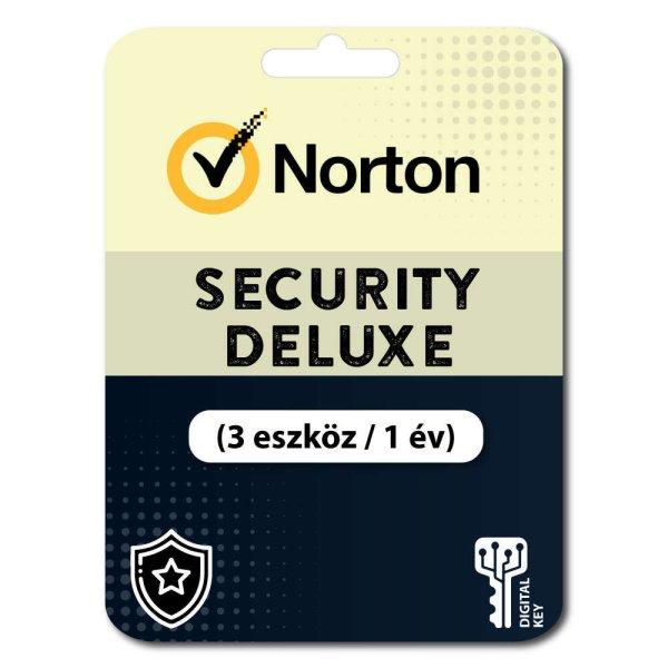 Norton Security Deluxe (EU) (3 eszköz / 1 év) (Elektronikus licenc) 