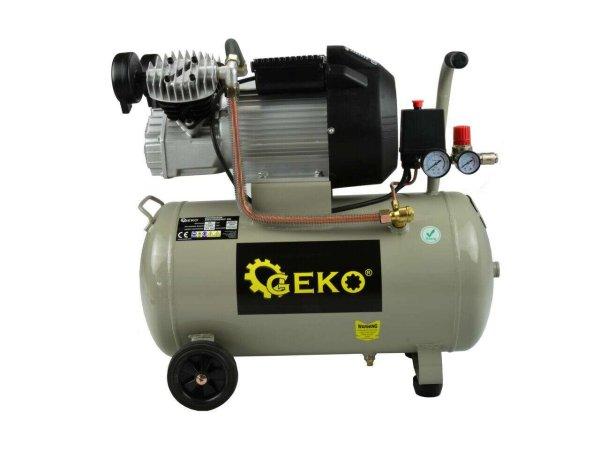 50 literes kompresszor 2 dugattyúval 3 kW 410 l / perc, GEKO G80305