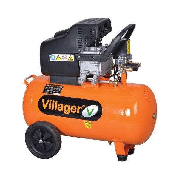 Villager VAT 24 L Kompresszor, 1500 W, 230 V, 24 l tartály kapacitás, 8 bar
nyomás, 206 l/min maximális áramlás, 23 kg
