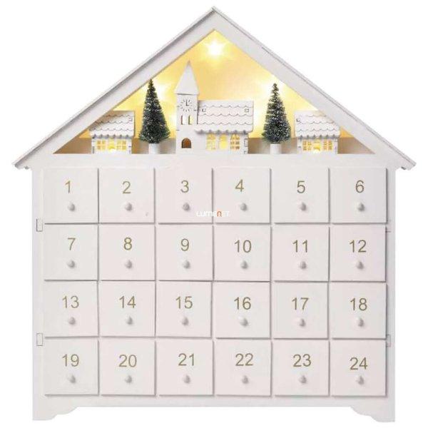 Emos Karácsonyi világító Adventi naptár időzítővel, melegfehér 8 LED-el
#fehér