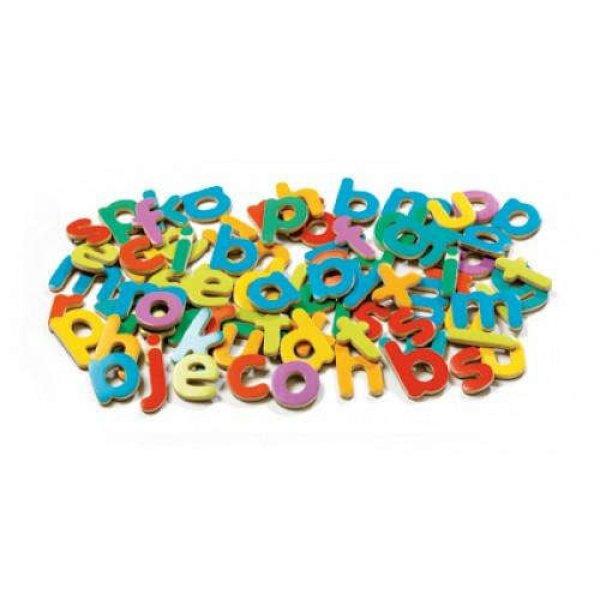 83 kis színes mágneses blokk betű gyerekeknek