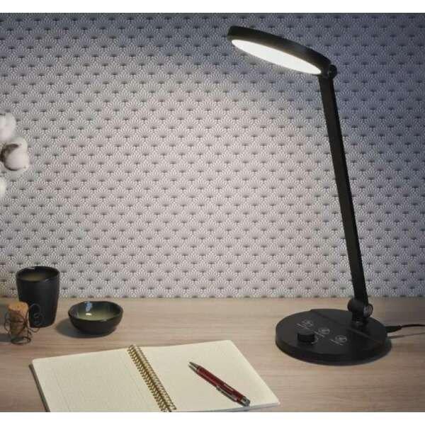 EMOS Charles LED asztali lámpa, fekete Z7628B