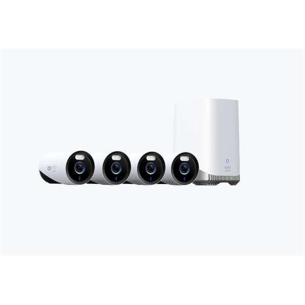 Anker eufycam2c e330 biztonsági kamera rendszer (4+1) 4k, homebase 3
vezérlővel, 1tb, vízálló, kül-beltéri - e8600323 E8600323