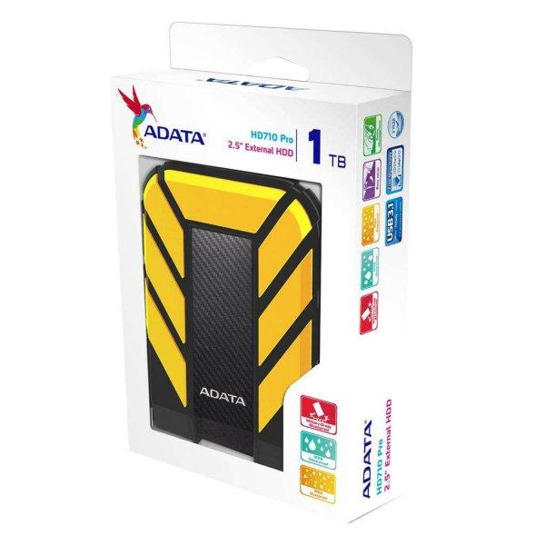 Adata 1TB HD710 Pro USB 3.1 Külső HDD - Fekete/Sárga