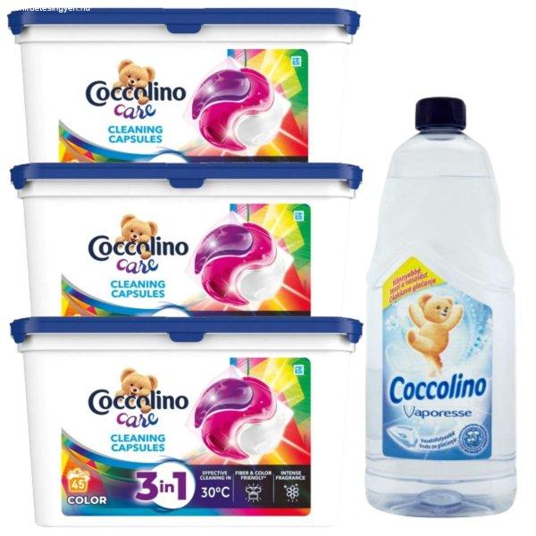 Coccolino Care Color Mosókapszula 3x45 mosás + Ajándék Coccolino
Vasalófolyadék