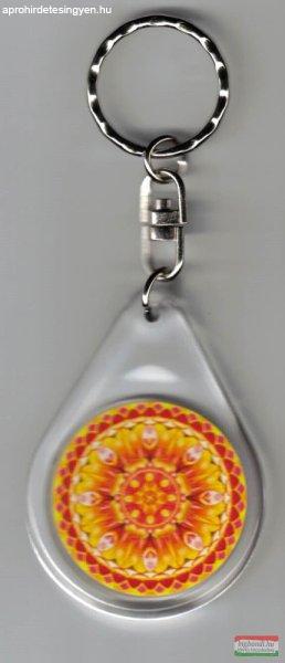 Életöröm mandala – kulcstartó (Ø 4 cm)