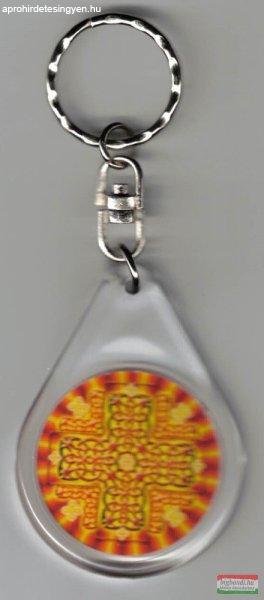 Oltalmazó mandala – kulcstartó (Ø 4 cm)