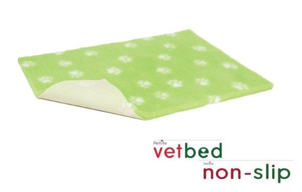 Vetbed® Non-Slip kutyafekhely 100 x 150 cm lime green paws