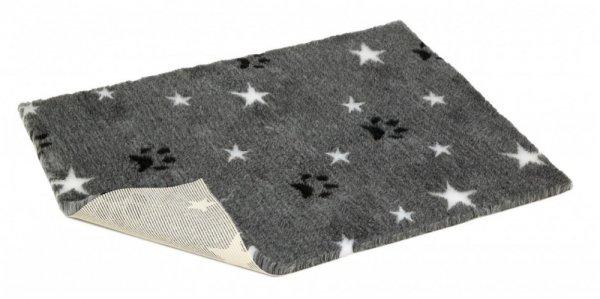 Vetbed® Non-Slip kutyafekhely 100 x 150 cm grey with white stars and paws
