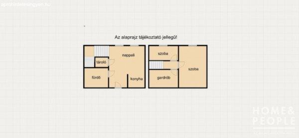 Eladó belső két szintes lakás! - Szeged