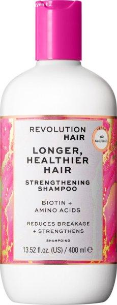 Revolution Haircare Erősítő sampon Longer Healthier Hair
(Strengthening Shampoo) 400 ml