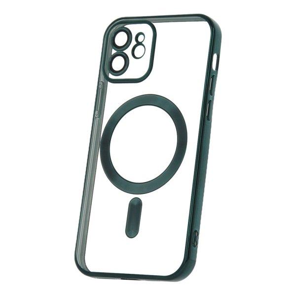 Color Chrome Mag - Apple iPhone 15 Pro (6.1) kameravédős, MagSafe tok zöld