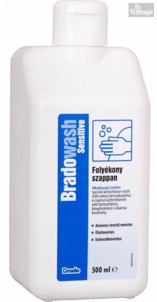 BradoWash Sensitive - Fertőtlenítő folyékony szappan és betegfürdetőszer
- 500 ml 