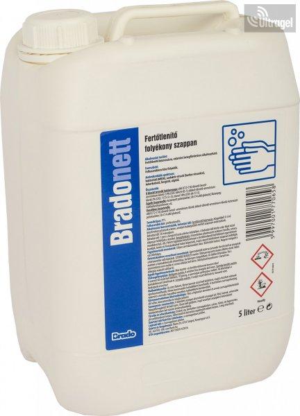 BradoNETT - fertőtlenítő folyékony szappan - 5000 ml 